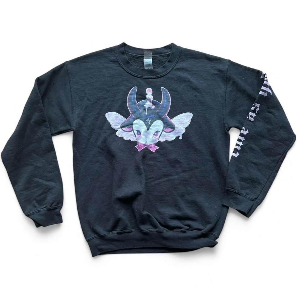 Baby Baphomet Cute As Hell Goth Unisex Sweatshirt